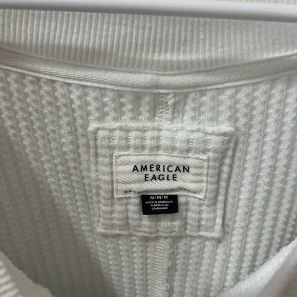 American Eagle Outfitters Cream Big Hug waffle sweater - Picture 2 of 3